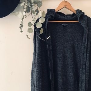 AE Dark Gray Hoodie Cardigan